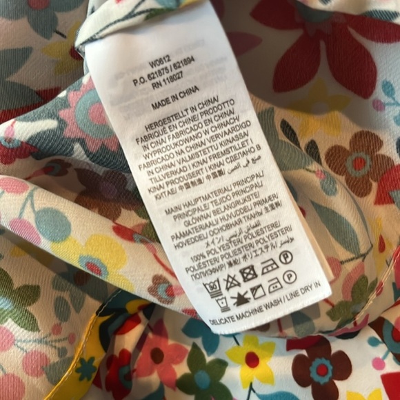 BODEN Kitty Smocked Neck Blouse Size US 8 - Picture 11 of 11